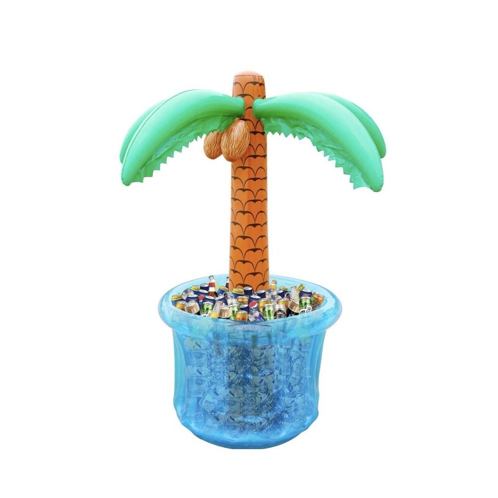 63'' Inflatable Palm Tree Cooler Summer Swimming Party Decor Floating Drink READ - Picture 1 of 10